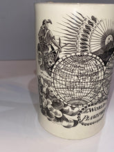Load image into Gallery viewer, Staffordshire Creamware Liverpool Tankard The World in Planisphere Ca. 1800
