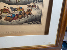 Load image into Gallery viewer, Original Currier &amp; Ives Type Print Moon Light Central Park Haskell Allen
