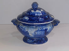 Load image into Gallery viewer, Historical Staffordshire Passaic Falls State Of New Jersey Gravy Tureen 1825
