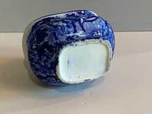 Load image into Gallery viewer, Historical Staffordshire Blue Childs Size Sugar Bowl Slavery Interest Ca. 1825 Rare
