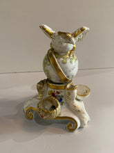 Load image into Gallery viewer, Staffordshire Porcelain Eagle and Globe Inkwell
