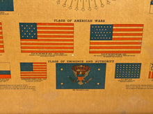 Load image into Gallery viewer, Vintage 1940 C. S. Hammond's Flags Of American Liberty Framed Print
