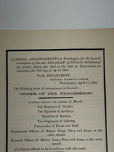 Load image into Gallery viewer, Original Abraham Lincoln Funeral Program Booklet President Historical Paper
