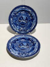 Load image into Gallery viewer, Staffordshire Blue Transfer Plate Quadruped Spotted Dog Ca. 1825

