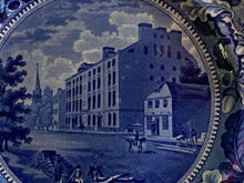 Load image into Gallery viewer, Historical Staffordshire Blue Plate City Hotel New York Ca. 1825
