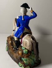 Load image into Gallery viewer, Staffordshire Porcelain Figure Inkwell Of George Washington On Horseback 1830’s
