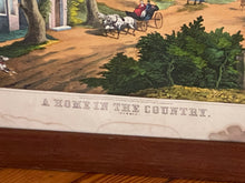Load image into Gallery viewer, Original Currier &amp; Ives Type Print A Home In The Country Summer By Kelly
