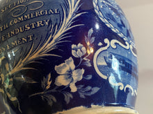 Load image into Gallery viewer, Historical Staffordshire Blue Erie Canal Inscription Pitcher
