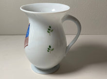 Load image into Gallery viewer, 19th Century Antique Free Blown Glass Cup Patriotic American Flags

