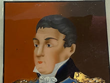 Load image into Gallery viewer, Antique 19th Century Reverse on Glass of Marquis de Lafayette
