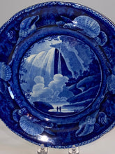 Load image into Gallery viewer, Historical Staffordshire Blue Plate Table Rock Niagara Ca. 1825
