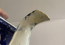 Load image into Gallery viewer, Historical Staffordshire Blue Teapot Wadsworth Tower Connecticut By Stevenson
