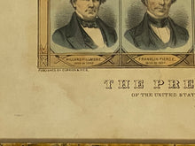 Load image into Gallery viewer, Original Currier and Ives Print The Presidents of the United States from 1789 - 1865
