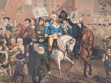Load image into Gallery viewer, Original Lithograph Large Print Of Entrance To New York Washington Ca. 1850

