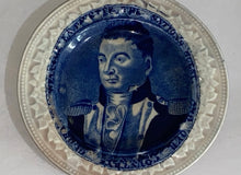 Load image into Gallery viewer, Historical Staffordshire Lafayette Our Nations Guest Rare Cup Plate Blue Transfer
