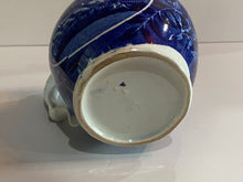 Load image into Gallery viewer, Historical Staffordshire Blue Pitcher Landing of Lafayette Pattern
