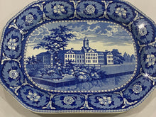 Load image into Gallery viewer, Historical Staffordshire Blue Platter New York Almshouse Ca. 1825
