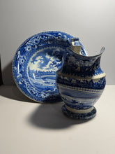 Load image into Gallery viewer, Historical Staffordshire Bowl And Pitcher Set Upper Ferry Bridge Philadelphia
