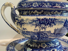 Load image into Gallery viewer, Historical Staffordshire Boston State House Soup Tureen Ca. 1825
