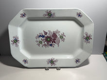 Load image into Gallery viewer, Staffordshire Mulberry Transfer Liberty Cap Patriotic Flag Large Platter 1840’s
