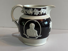 Load image into Gallery viewer, Historical Staffordshire Wellington And Blucher Jasperware Pitcher Ca. 1830
