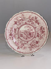 Load image into Gallery viewer, Historical Staffordshire Pink Transfer Plate Erie Canal of Buffalo Ca. 1835
