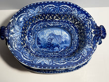 Load image into Gallery viewer, Staffordshire Quadrupeds Reticulated Basket and Tray Fox and Rooster Ca 1825
