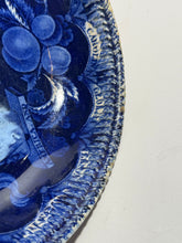 Load image into Gallery viewer, Historical Staffordshire Blue Beaded Rim Bowl States Pattern By Clews 1825
