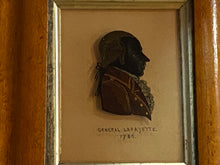 Load image into Gallery viewer, Antique 19th Century Reverse on Glass Silhouette of General Lafayette
