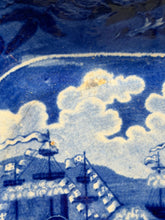 Load image into Gallery viewer, Historical Staffordshire Blue Covered Vegetable Dish Landing Of Lafayette 1825 B
