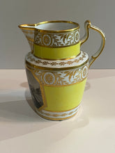 Load image into Gallery viewer, Chamberlain’s Worcester Pitcher Yellow With Gilt View Of Worcester Ca. 1840’s
