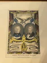 Load image into Gallery viewer, Original Currier and Ives type Print by James Baillie Grand, National, Whig Banner Zachary Taylor Millard Fillmore
