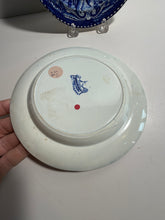Load image into Gallery viewer, Staffordshire Blue Transfer Quadrupeds Mastiff Plate Ca. 1825
