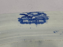 Load image into Gallery viewer, Historical Staffordshire Blue Platter Niagara From the America Side
