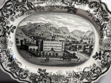 Load image into Gallery viewer, Historical Staffordshire Platter Penitentiary Allegheny Near Pittsburgh Ca. 1835
