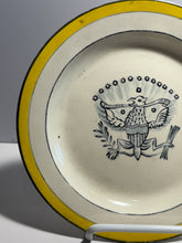Load image into Gallery viewer, Staffordshire Creamware Plate With Eagle And Shield Arms United States 1820’s B
