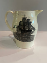 Load image into Gallery viewer, Staffordshire Creamware Liverpool Pitcher American Ship Apotheosis of Washington
