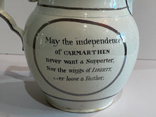Load image into Gallery viewer, Staffordshire Pearlware Silver Resist Pitcher John Jones Yestrad Ca. 1820’s
