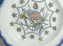 Load image into Gallery viewer, Staffordshire Pearlware American Flag Independence 1774 1820 Blue Edge
