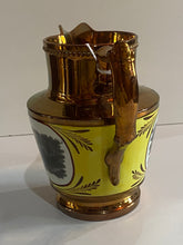 Load image into Gallery viewer, Staffordshire Copper Luster Andrew Jackson Pitcher Hero of New Orleans
