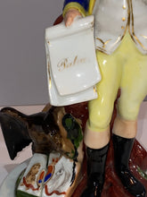 Load image into Gallery viewer, Gilt and Polychrome Decorated Porcelain Statue of George Washington
