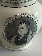 Load image into Gallery viewer, Staffordshire General Lafayette and George Washington Republicans Pitcher 6 1/8” tall
