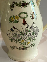 Load image into Gallery viewer, Staffordshire Creamware Liverpool pitcher with “The Union of the Two Great Republics”
