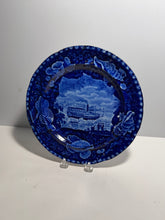 Load image into Gallery viewer, Historical Staffordshire Blue Dinner Plate Union Line Ship Ca. 1825
