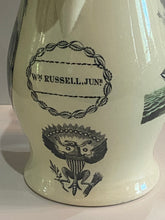 Load image into Gallery viewer, Staffordshire Creamware Liverpool Pitcher Polychrome Ship With Washington Eagle
