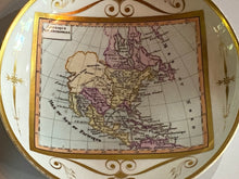 Load image into Gallery viewer, Rare Paris Porcelain Plate With Map Of North America Circa 1825 Atlas
