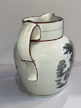 Load image into Gallery viewer, Staffordshire Pearlware Liverpool Pitcher With American Ship Initials DT
