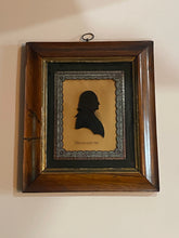 Load image into Gallery viewer, 19th Century Reverse on Glass Silhouette of George Washington
