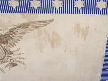 Load image into Gallery viewer, 1876 Philadelphia Centennial Handkerchief Memorial Hall Historical Blue Eagle
