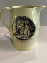 Load image into Gallery viewer, Staffordshire Creamware Liverpool Pitcher Map of East Coast Tom Truelove Going to Sea
